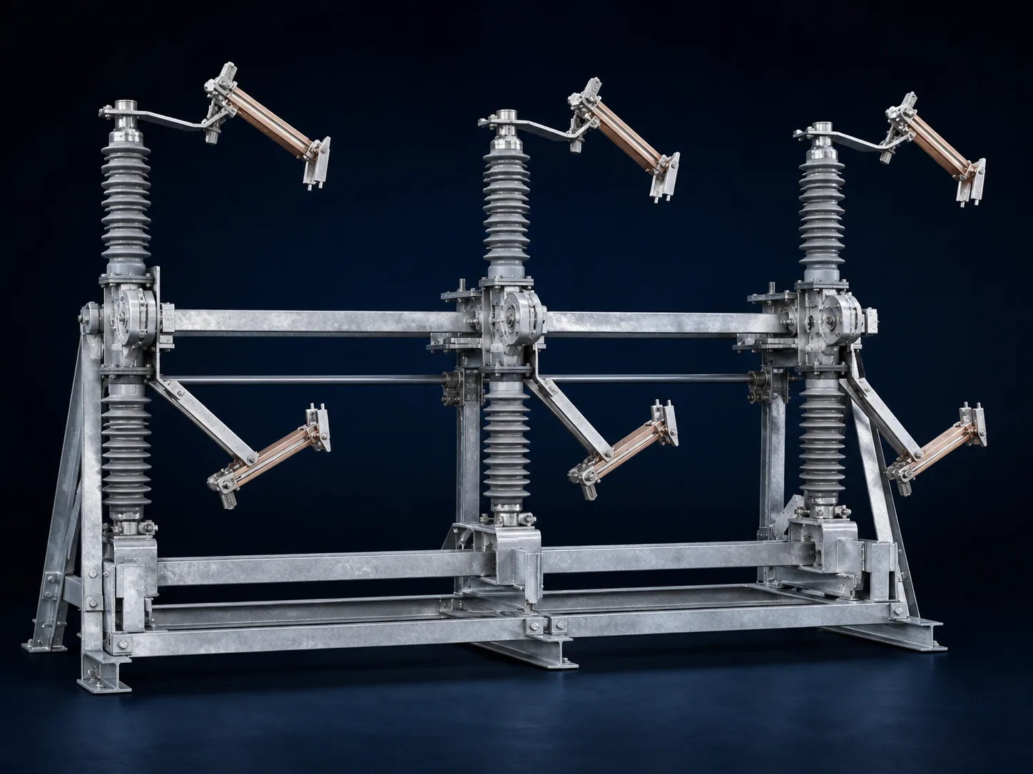 Double-break disconnect switch