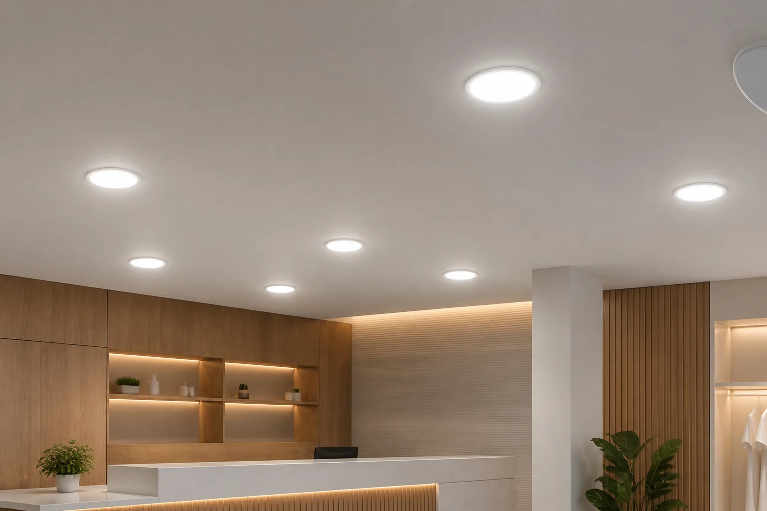 MOND MAX frameless panels installed in a reception