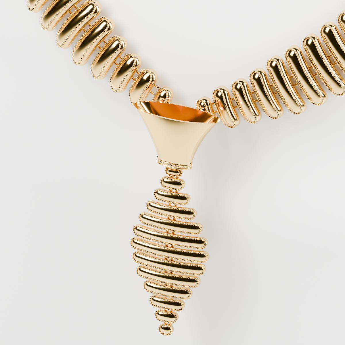 Close-up of the necklace holder and pendant from the earlier visual checkpoint